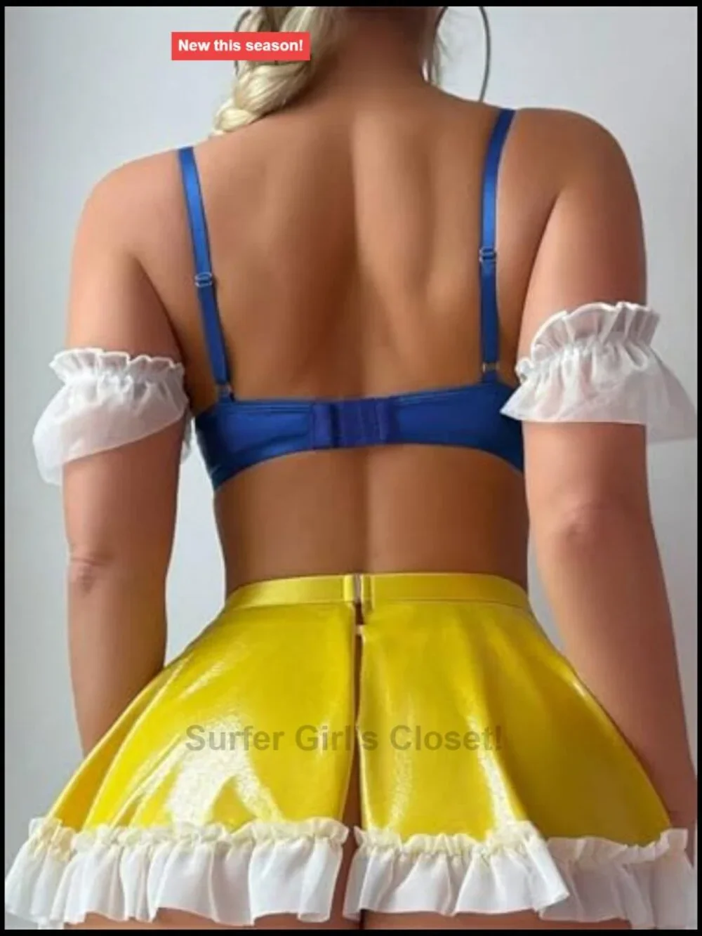 Sexy Snow White Lingerie Costume for Women Roleplay Halloween Cosplay Outfit